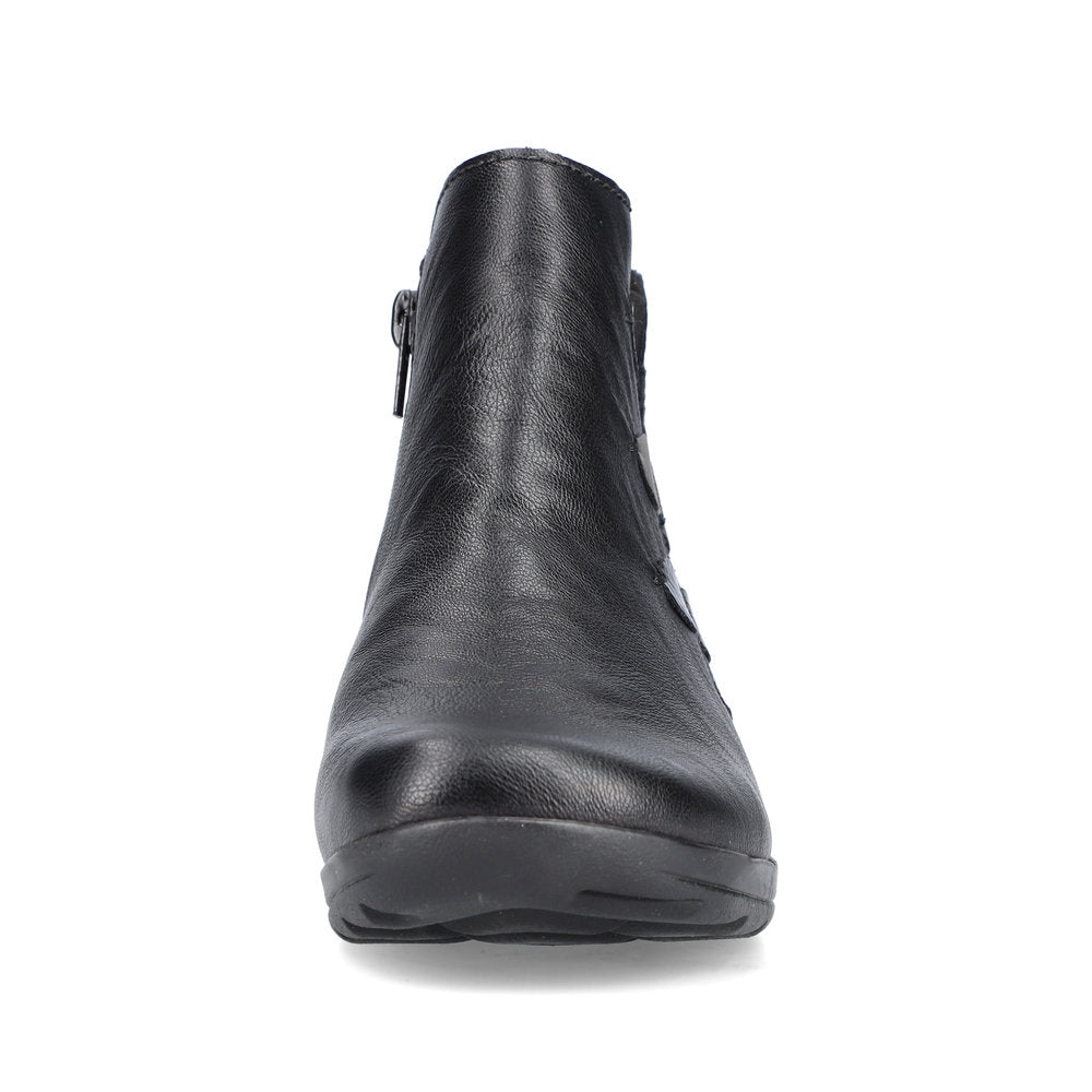 Rieker L1882-00 Black Ankle Boots with Extra Width