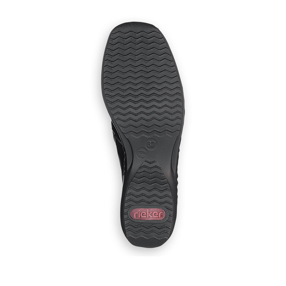 Rieker L3882-00 Black & Wine Shoes