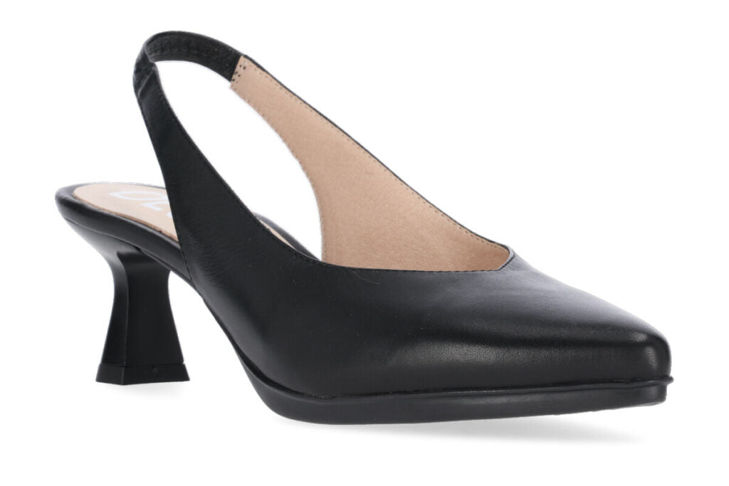 Desiree Shoes Maia1 Black Slingback Heels