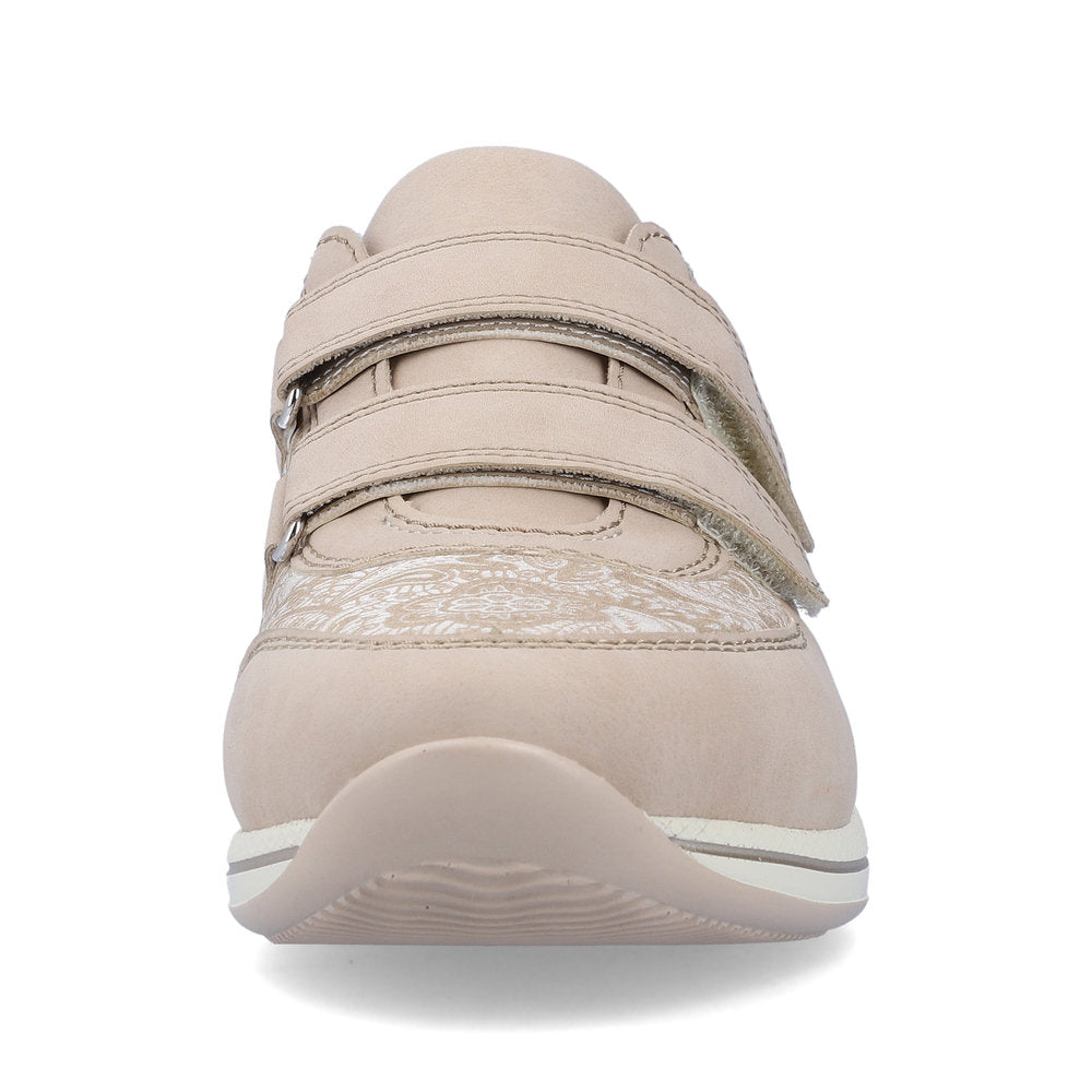 Rieker N1168-63 Beige Velcro Shoes - Wide