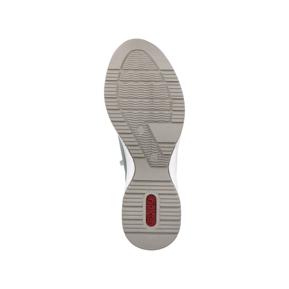 Rieker N4359-90 White Combi Sneakers with Zip