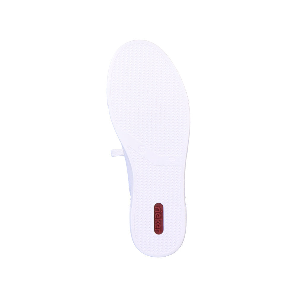 Rieker N4921-81 White Memosoft Sneakers with Zip