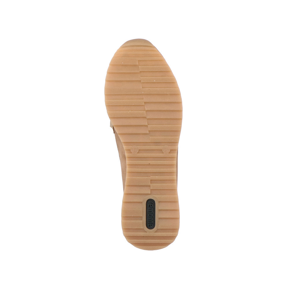 Remonte R2544-60 Beige Slip On Moccasins with Chain