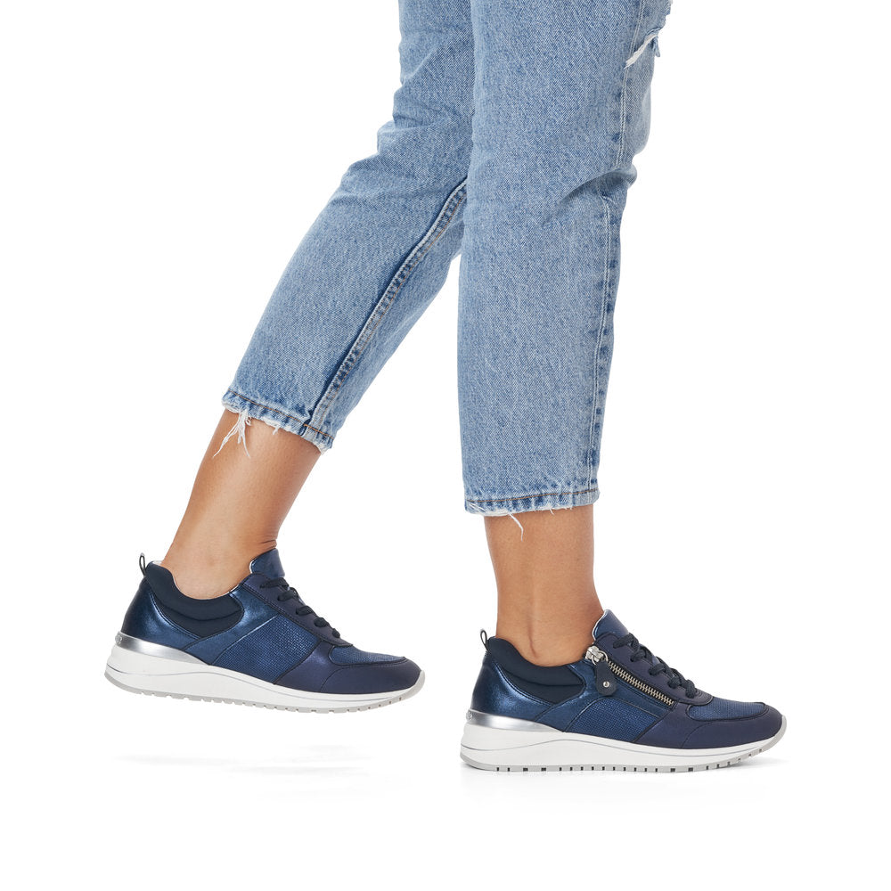 Remonte R3702-14 Navy Blue Sneakers with Zip