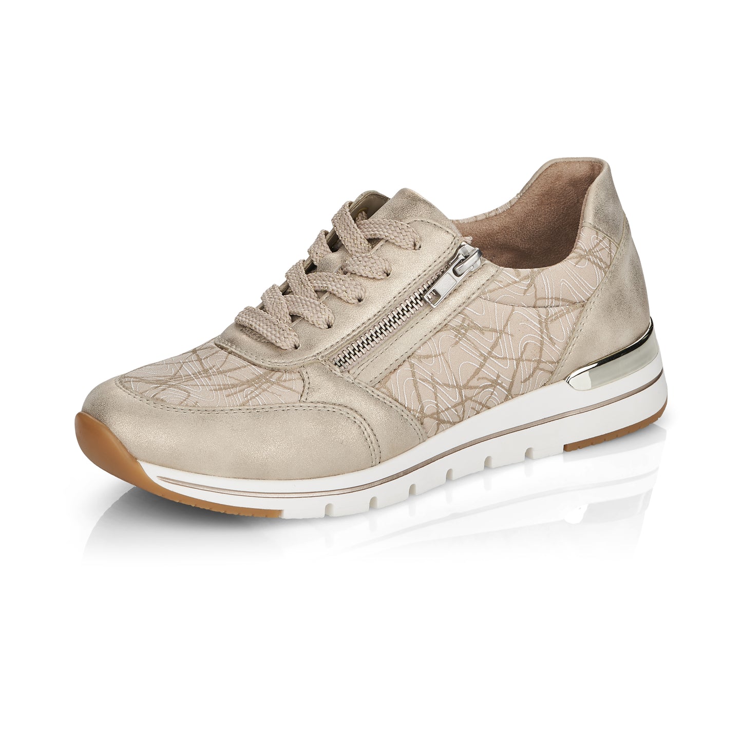 Remonte R6700-60 Beige Combi Sneakers