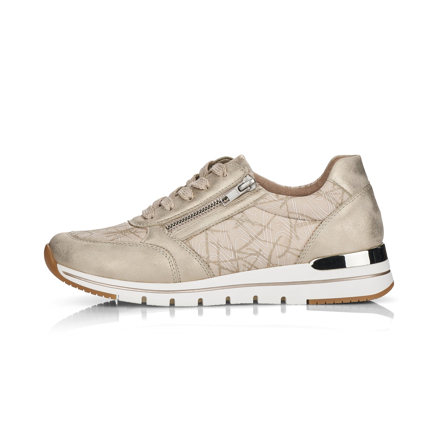 Remonte R6700-60 Beige Combi Sneakers