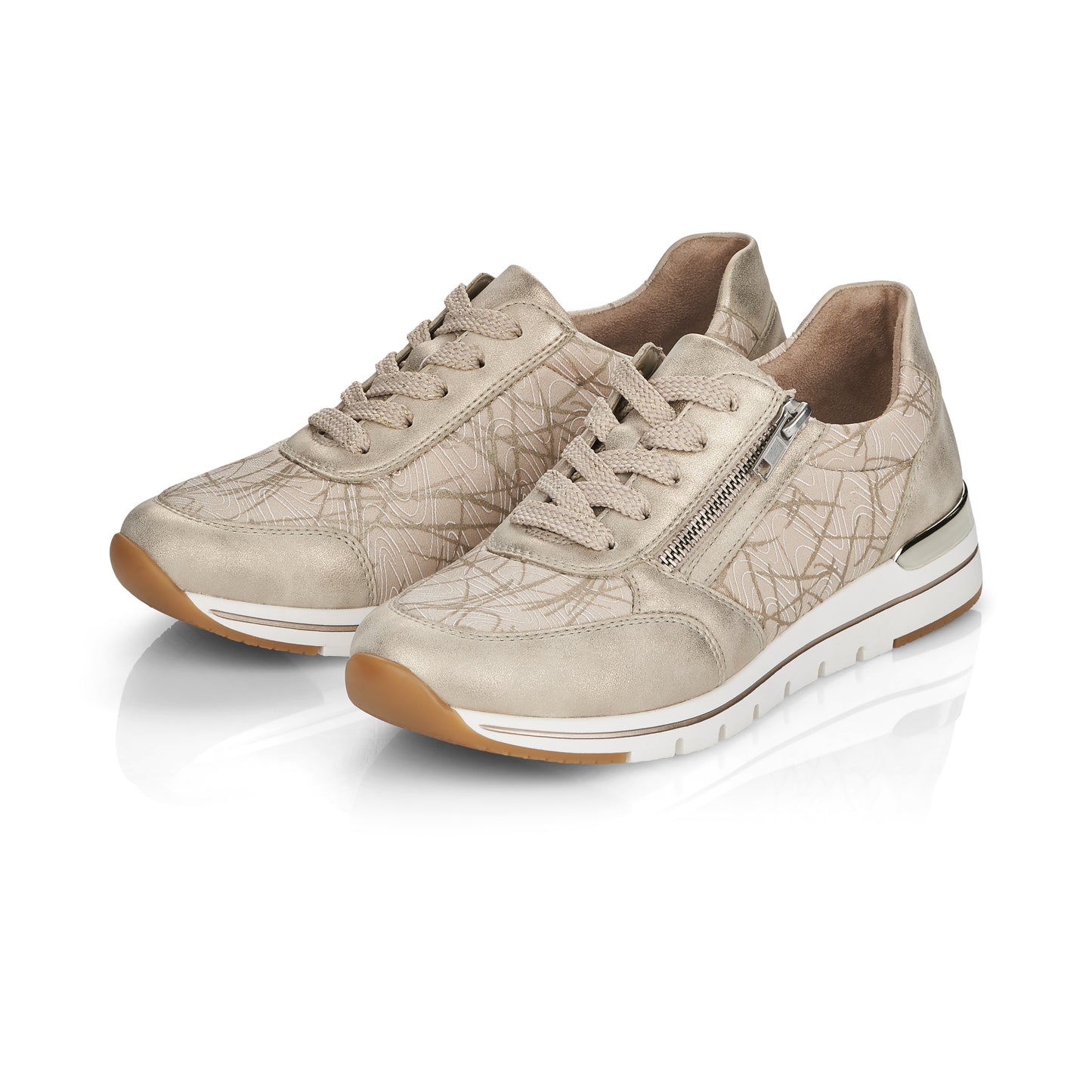 Remonte R6700-60 Beige Combi Sneakers
