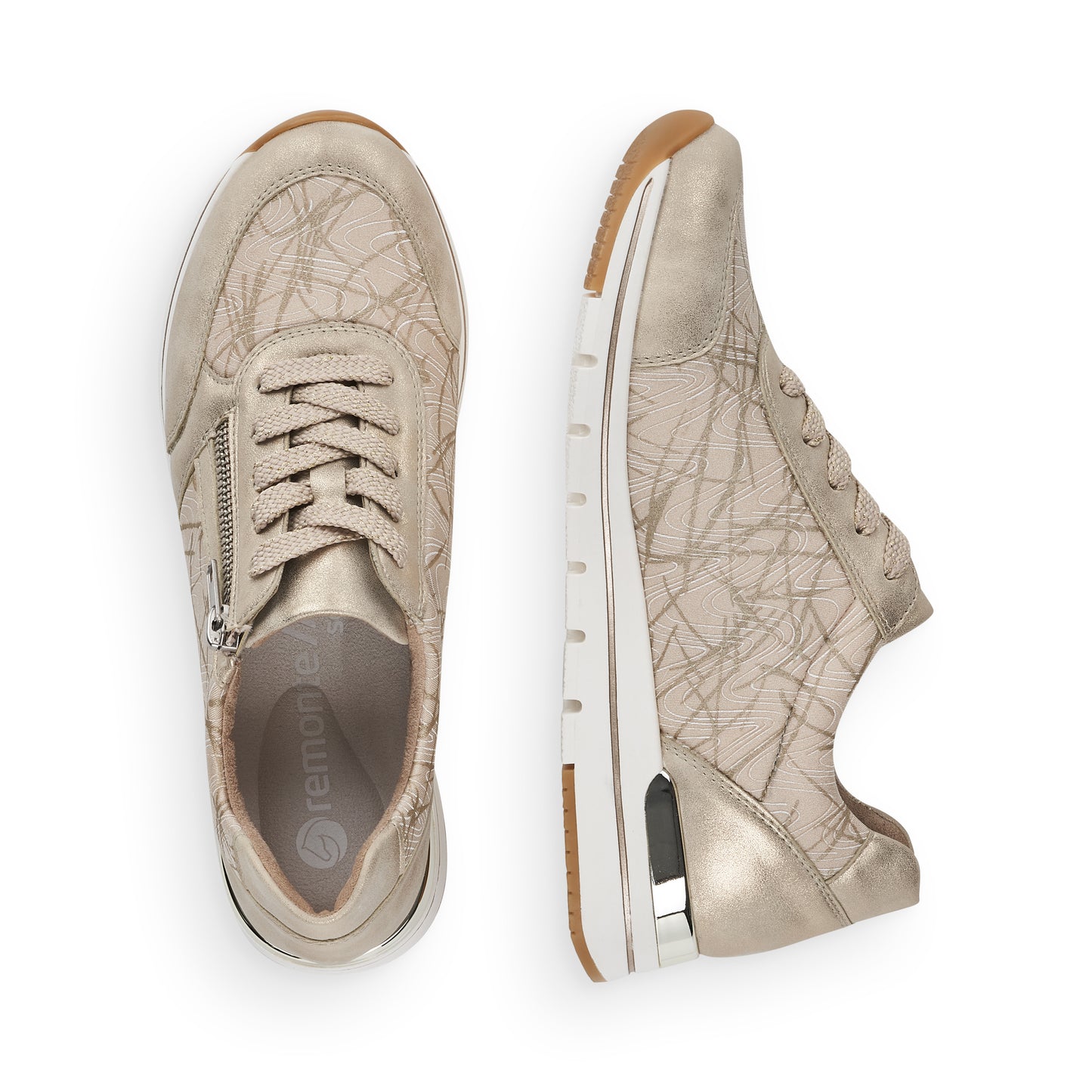 Remonte R6700-60 Beige Combi Sneakers
