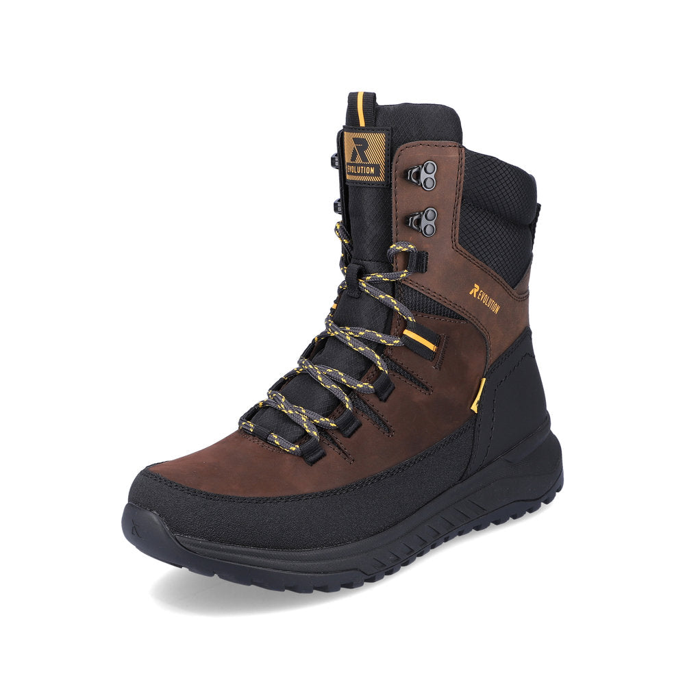 Rieker U0171-25 Evolution Tex Brown & Black Boots