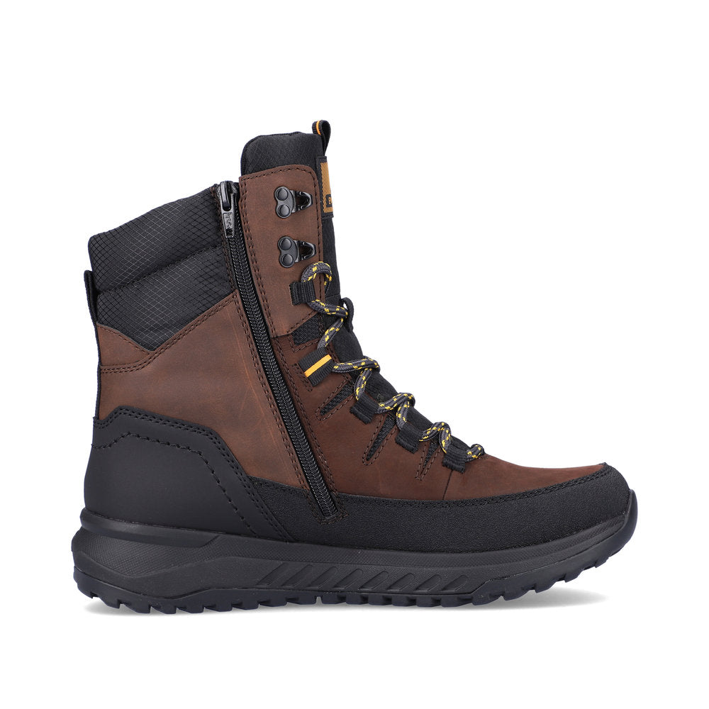 Rieker U0171-25 Evolution Tex Brown & Black Boots