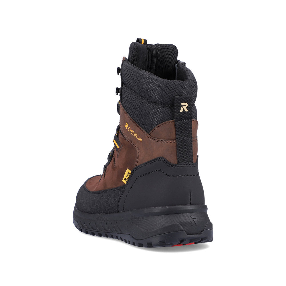 Rieker U0171-25 Evolution Tex Brown & Black Boots
