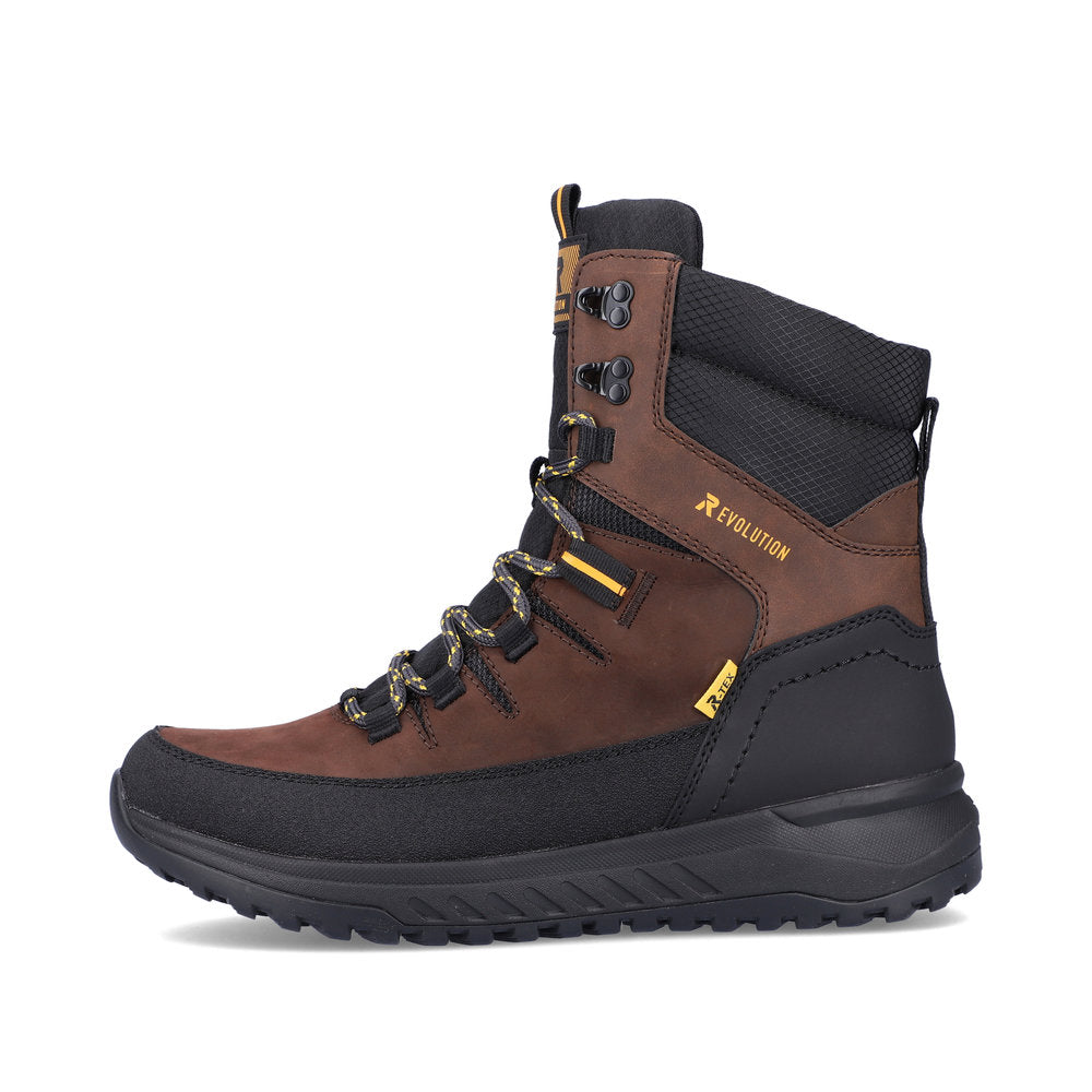 Rieker U0171-25 Evolution Tex Brown & Black Boots