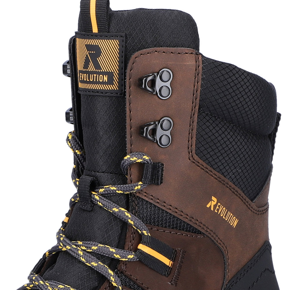 Rieker U0171-25 Evolution Tex Brown & Black Boots