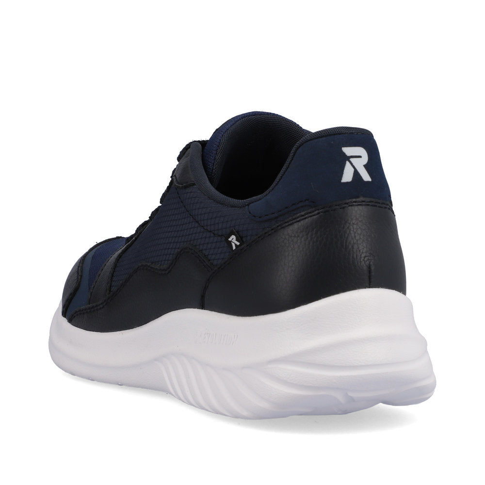Rieker U0500-14 Evolution Navy Combi Sneakers with White Sole