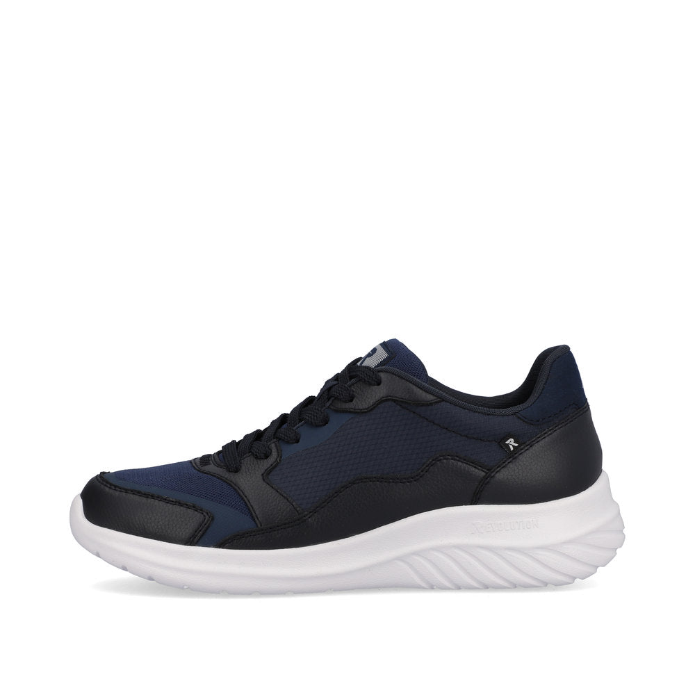 Rieker U0500-14 Evolution Navy Combi Sneakers with White Sole