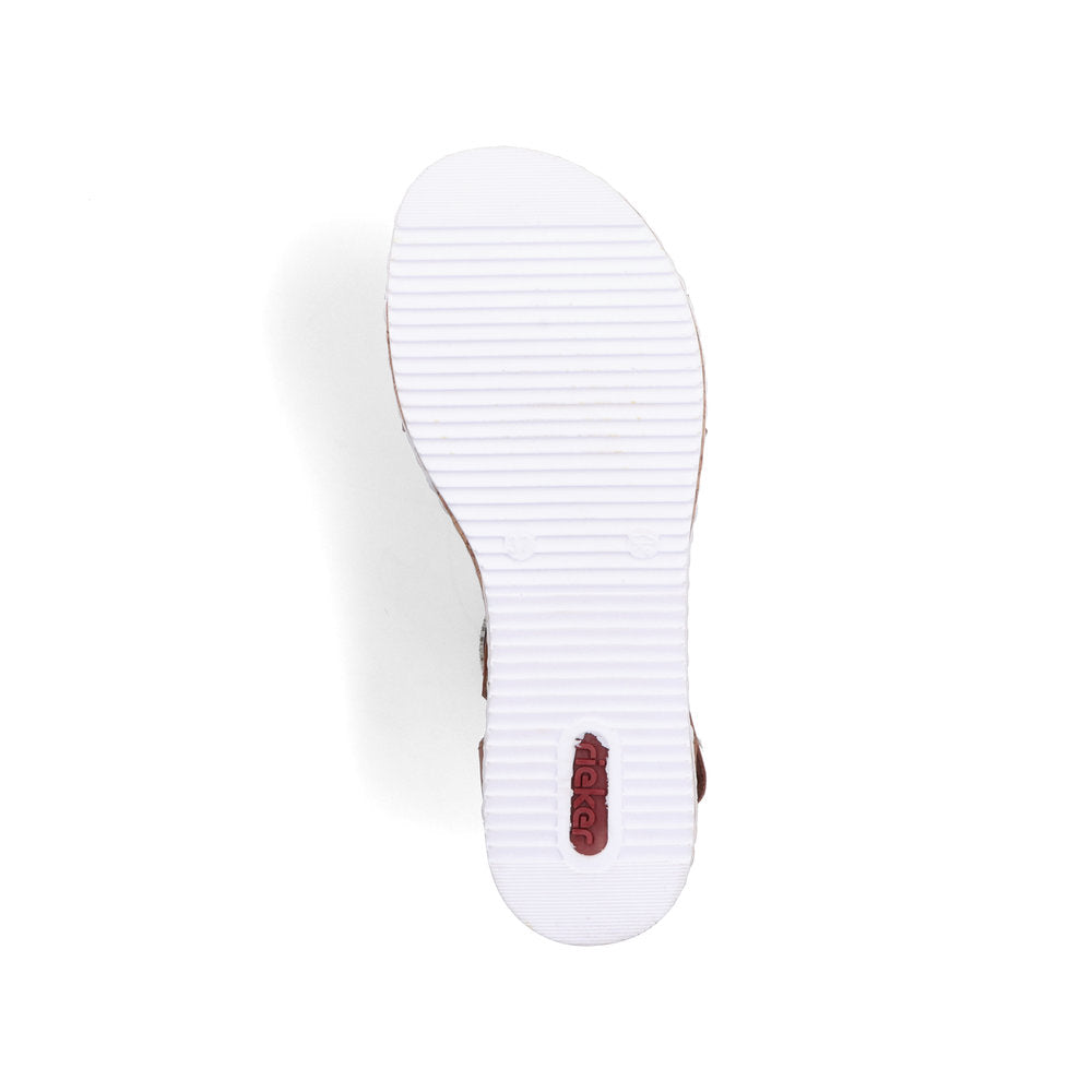 Rieker V3643-24 Brown Velcro Sandals