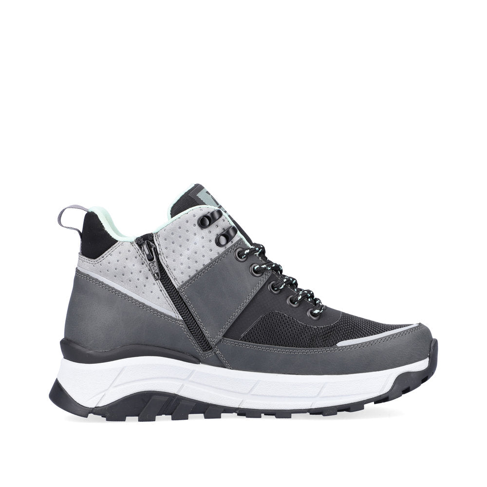 Rieker W0061-45 Evolution Tex Black Lace Boots