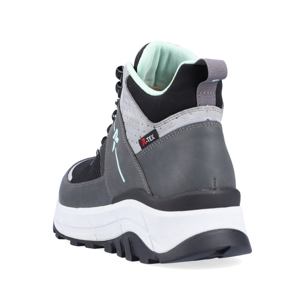 Rieker W0061-45 Evolution Tex Black Lace Boots