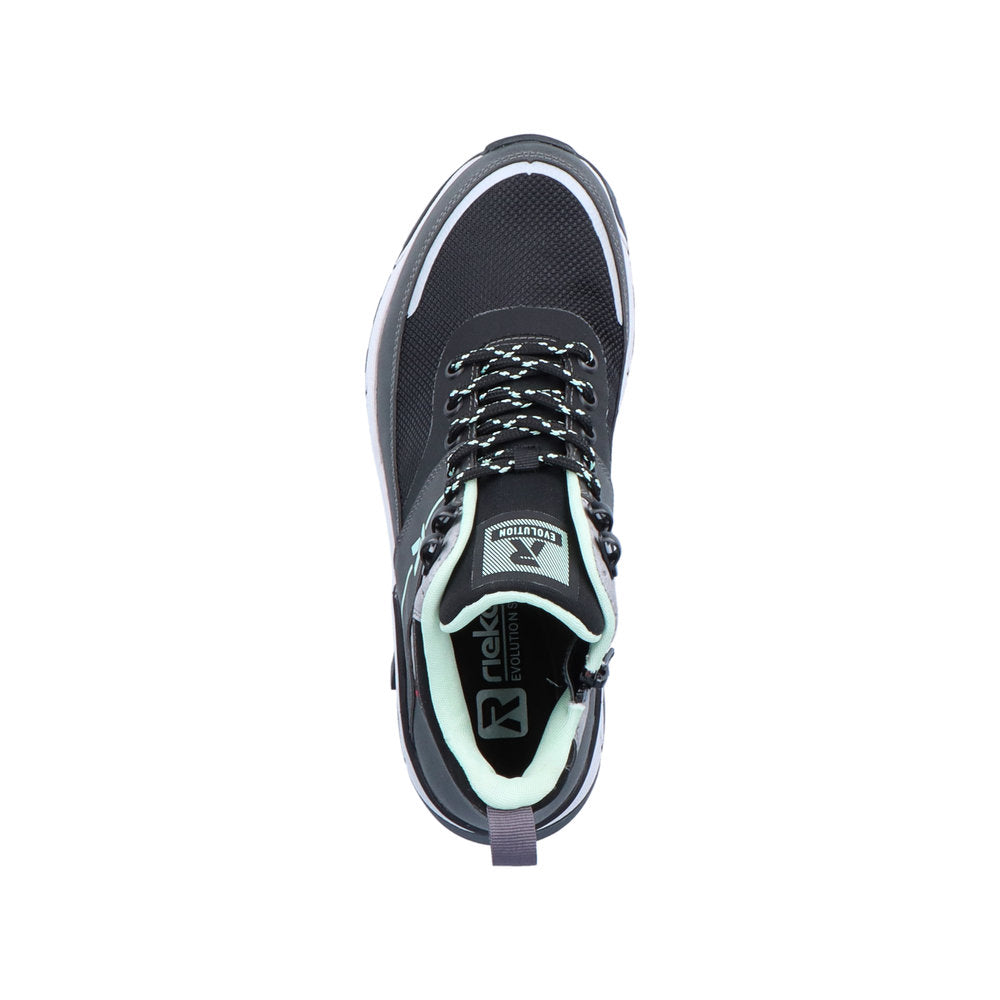 Rieker W0061-45 Evolution Tex Black Lace Boots