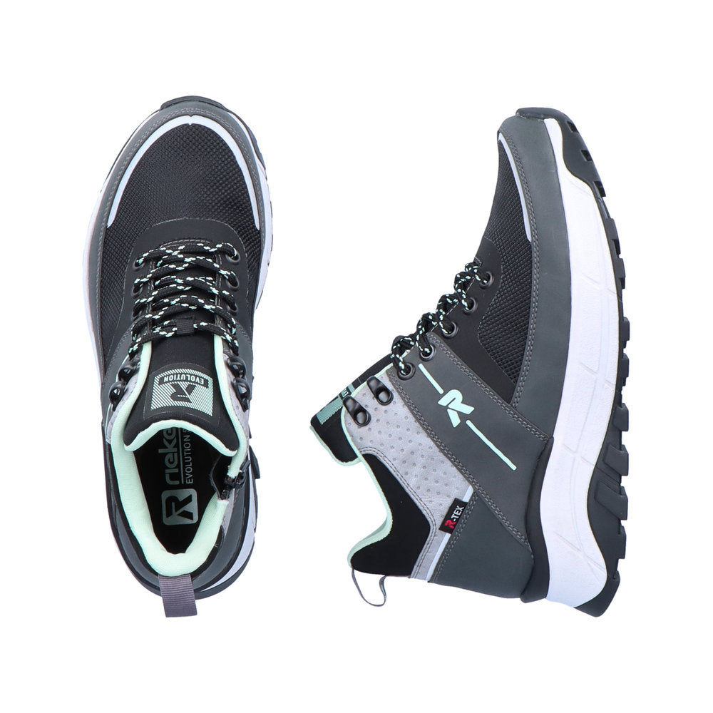 Rieker W0061-45 Evolution Tex Black Lace Boots