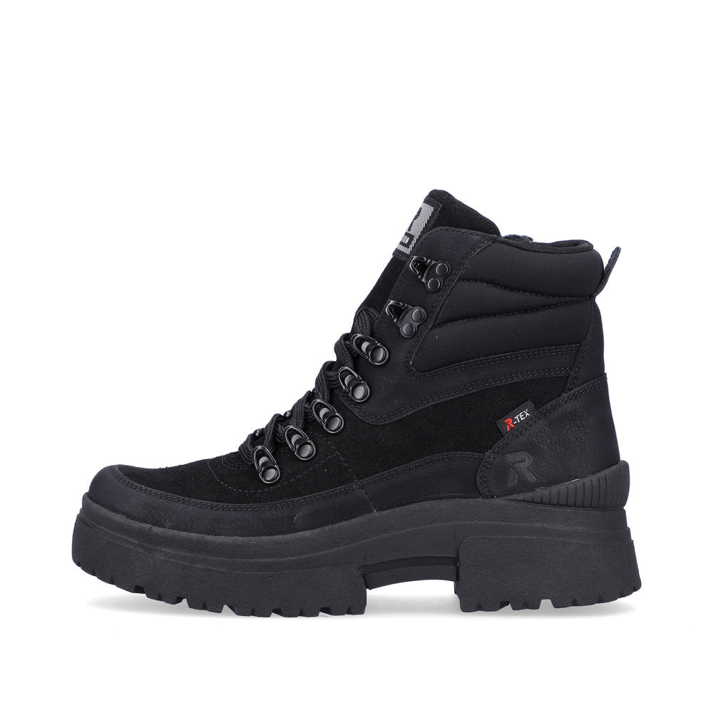 Rieker W0370-00 Evolution Tex Black Boots