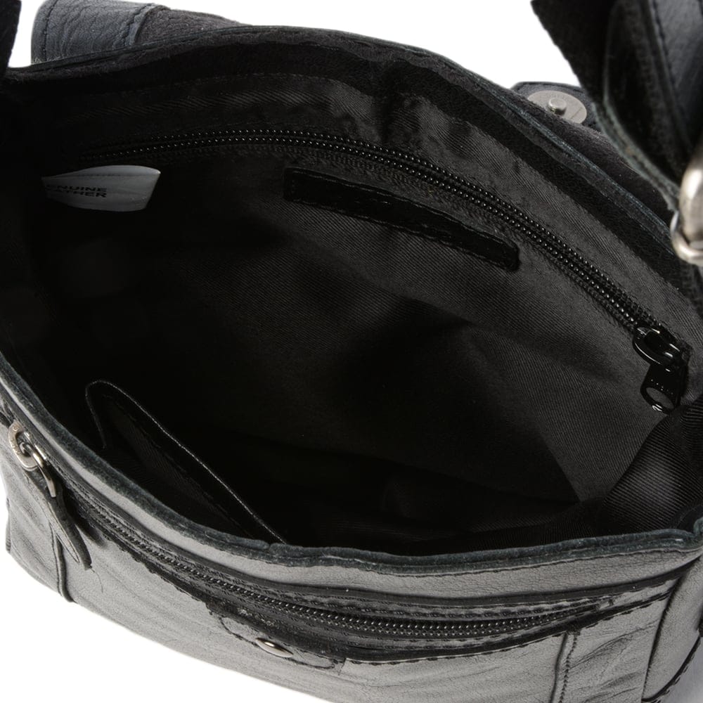 Ashwood Leather 8341 Black Body Bag