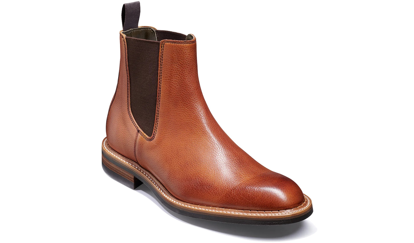 Barker 469926 Harrowick F Rosewood Grain Chelsea Boots