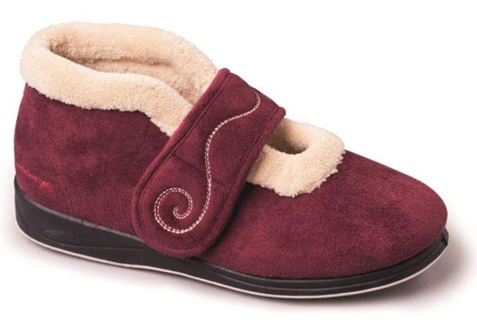 Padders Hush 409/81 Burgundy Slippers