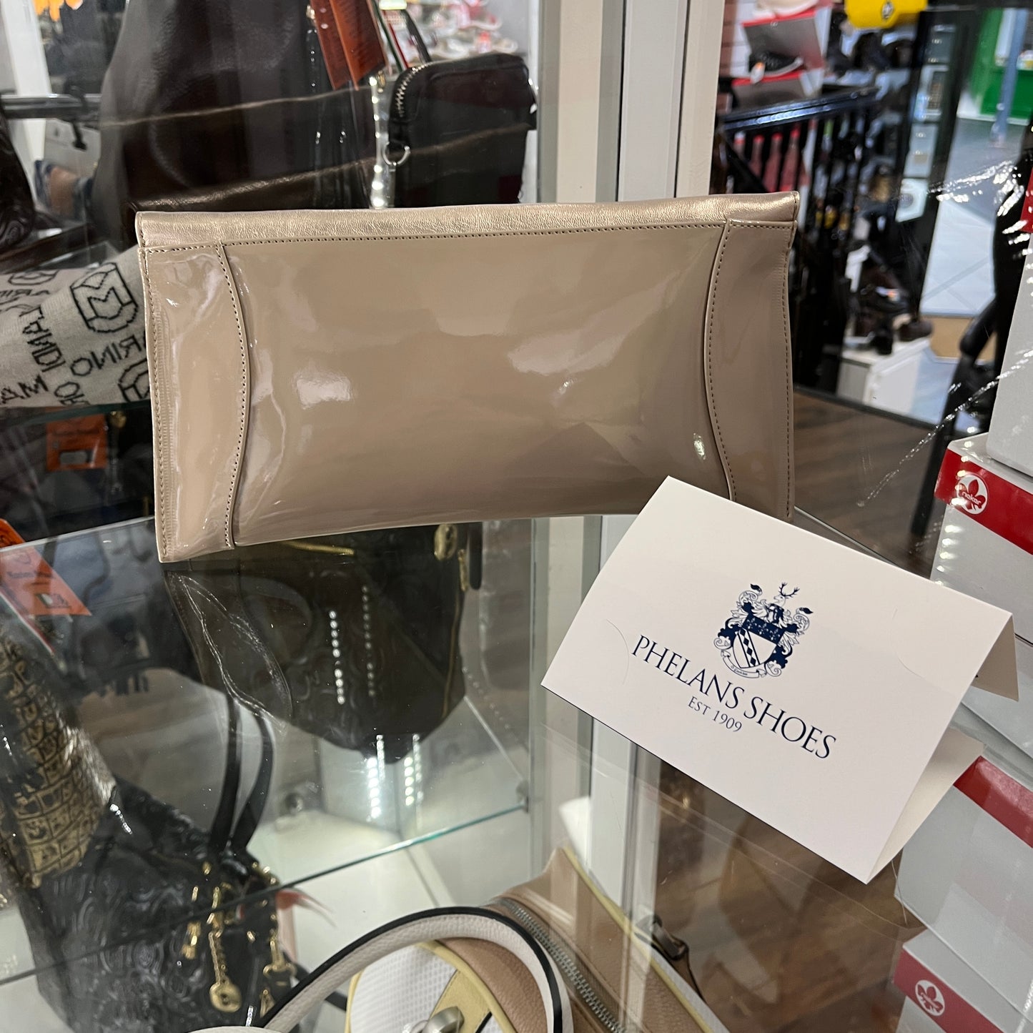 Bioeco by Arka B0002 2244+0001 Bronze Leather Dressy Formal Clutch Bag