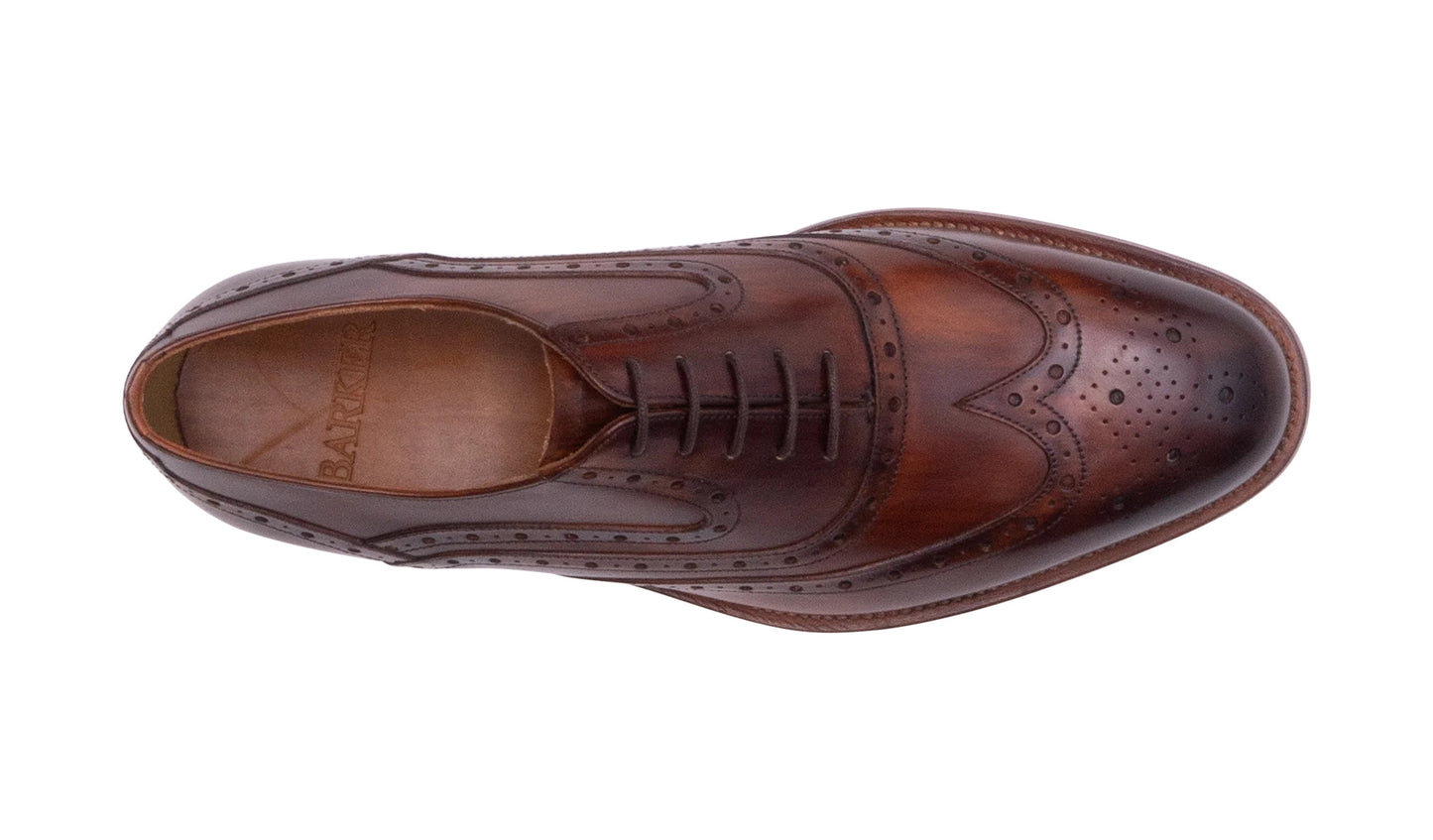 Barker 478136 Liffey Hand Brushed Brown F Brogue Shoes