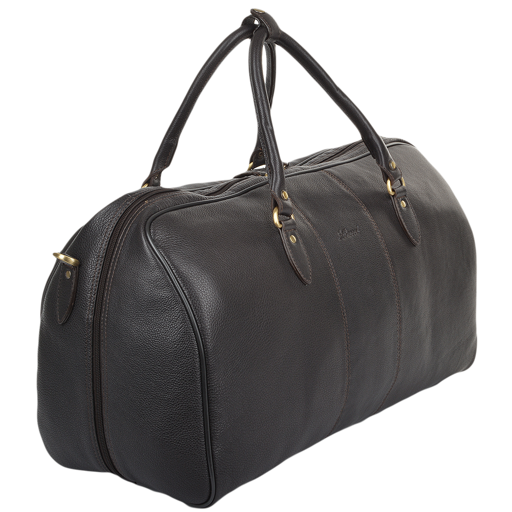 Ashwood Leather Charles Rumble Brown Weekend Holdall Bag
