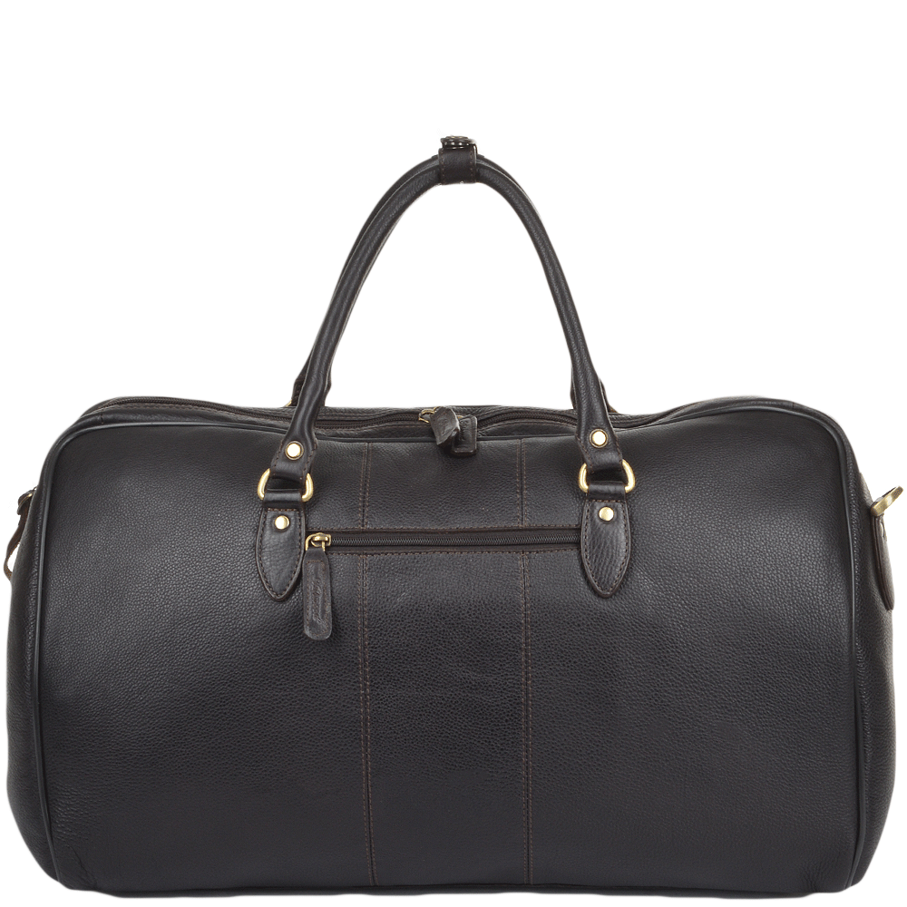 Ashwood Leather Charles Rumble Brown Weekend Holdall Bag