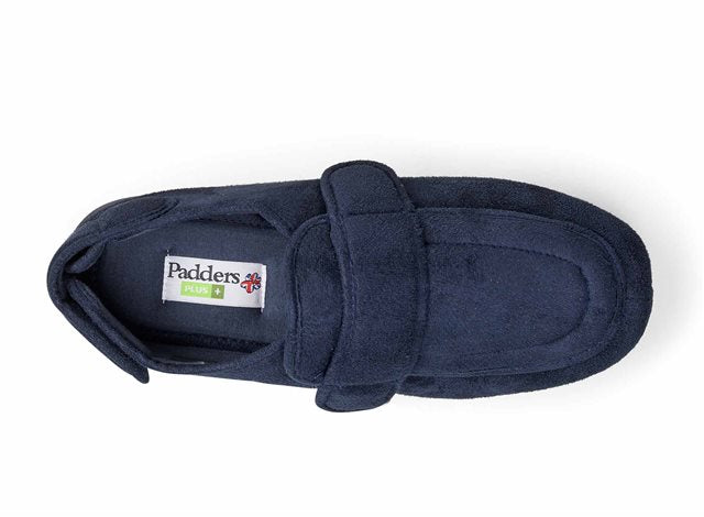 Padders Wrap 429/24 Navy Velcro Slippers