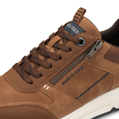 Marco Tozzi 2-13613-44 305 Tan Sneakers with Zip