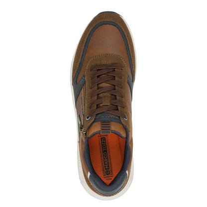 Marco Tozzi 2-13613-44 30P Cognac Tan & Navy Sneakers