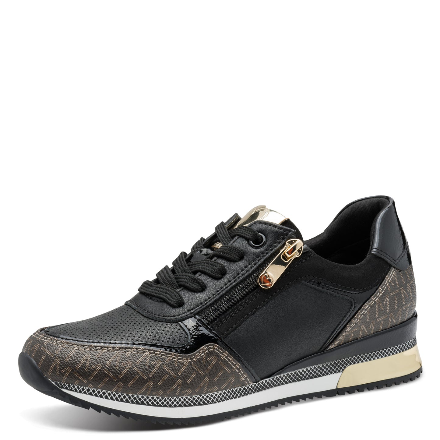 Marco Tozzi 2-23713-41 098 Black Multi Trainers with Zip
