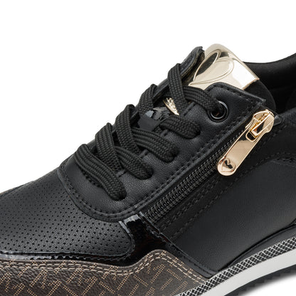 Marco Tozzi 2-23713-41 098 Black Multi Trainers with Zip
