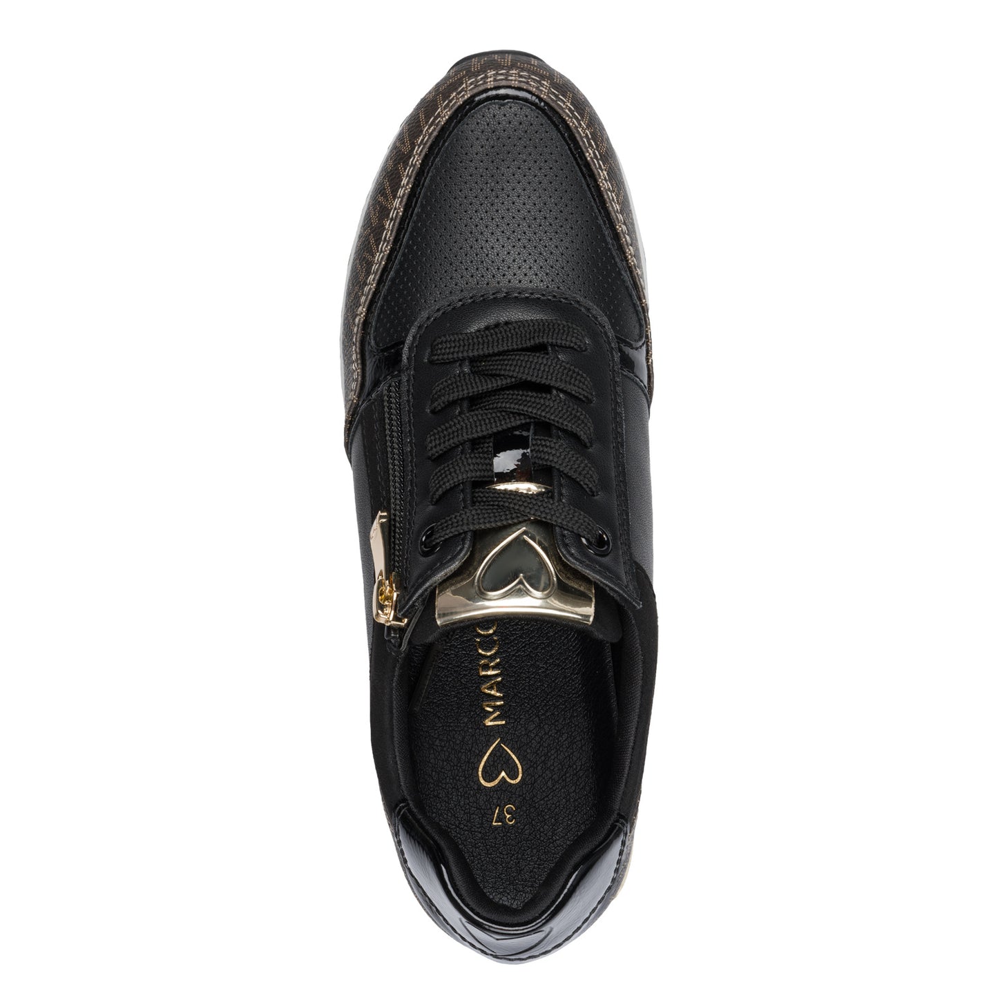 Marco Tozzi 2-23713-41 098 Black Multi Trainers with Zip