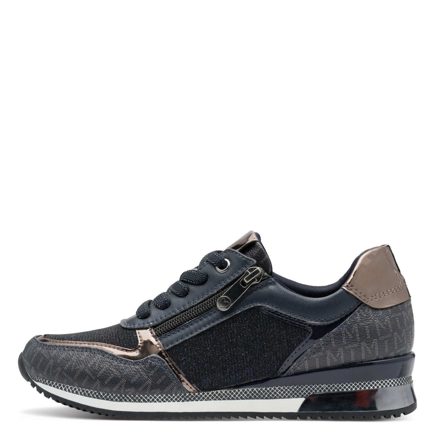 Marco Tozzi 2-23713-41 890 Navy Multi Trainers with Zip