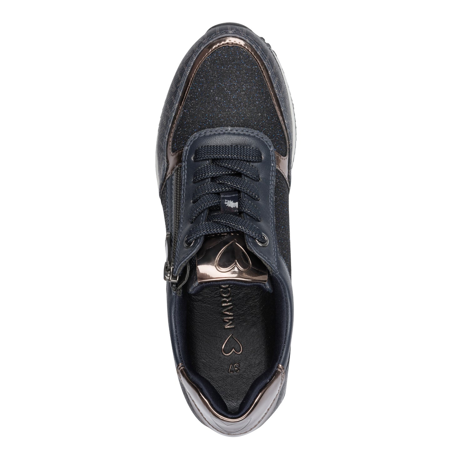 Marco Tozzi 2-23713-41 890 Navy Multi Trainers with Zip