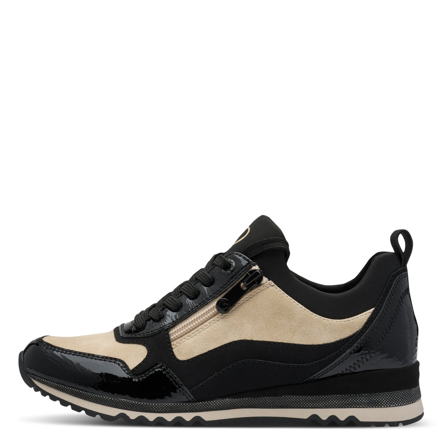 Marco Tozzi 2-23715-45 098 Black & Beige Combi Trainers