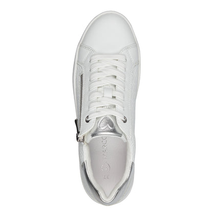 Marco Tozzi 2-23718-42 197 White Trainers with Zip