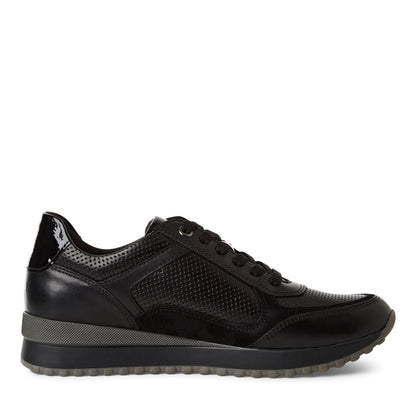 Marco Tozzi 2-23719-44 001 Black Side Zip Trainers