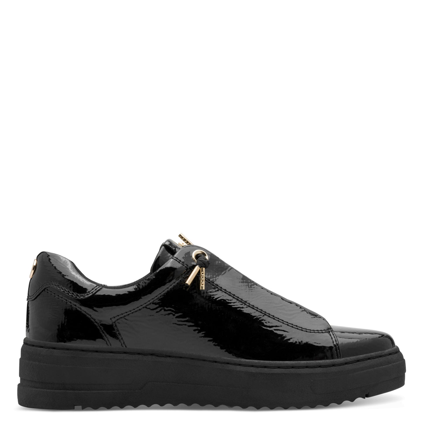 Marco Tozzi 2-23724-44 018 Black Patent Trainers