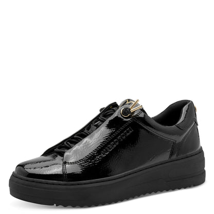 Marco Tozzi 2-23724-44 018 Black Patent Trainers