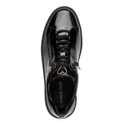 Marco Tozzi 2-23724-44 018 Black Patent Trainers