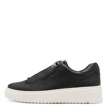 Marco Tozzi 2-23724-44 085 Black & Gold Trainers with White Sole