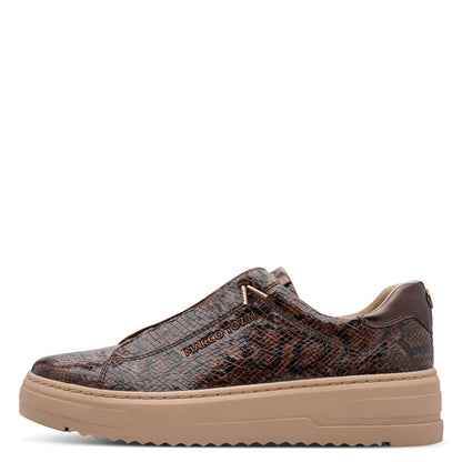 Marco Tozzi 2-23724-44 365 Cognac Snake Combi Slip On Trainers