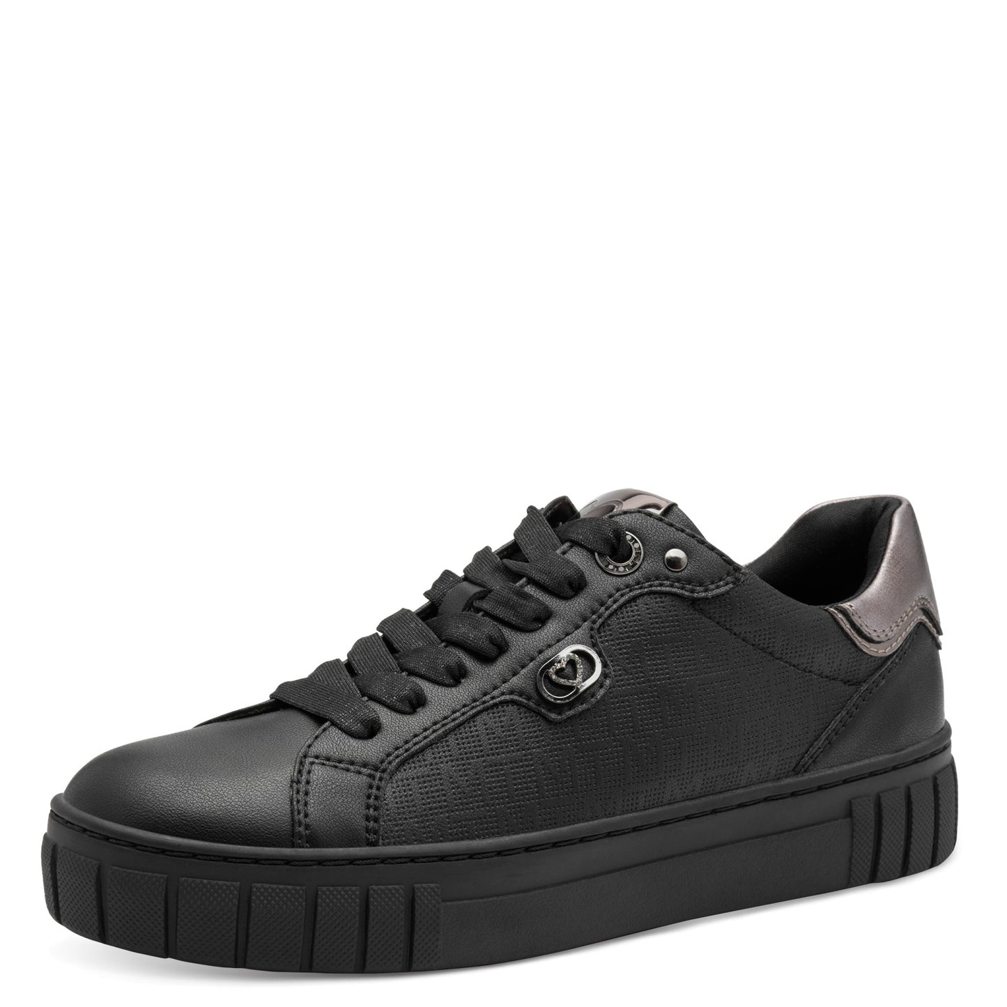 Marco Tozzi 2-23727-45 098 Black Pewter Combi Trainers