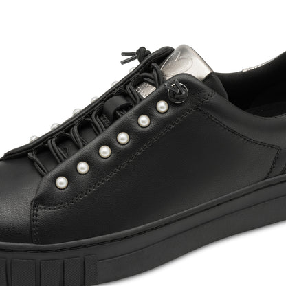 Marco Tozzi 2-23736-45 098 Black Silver Combi Slip On Trainers